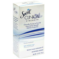 Secret Clinical Strength Advanced Solid Anti Perspirant Deodorant, Light And Fresh Scent - 2.6 Oz